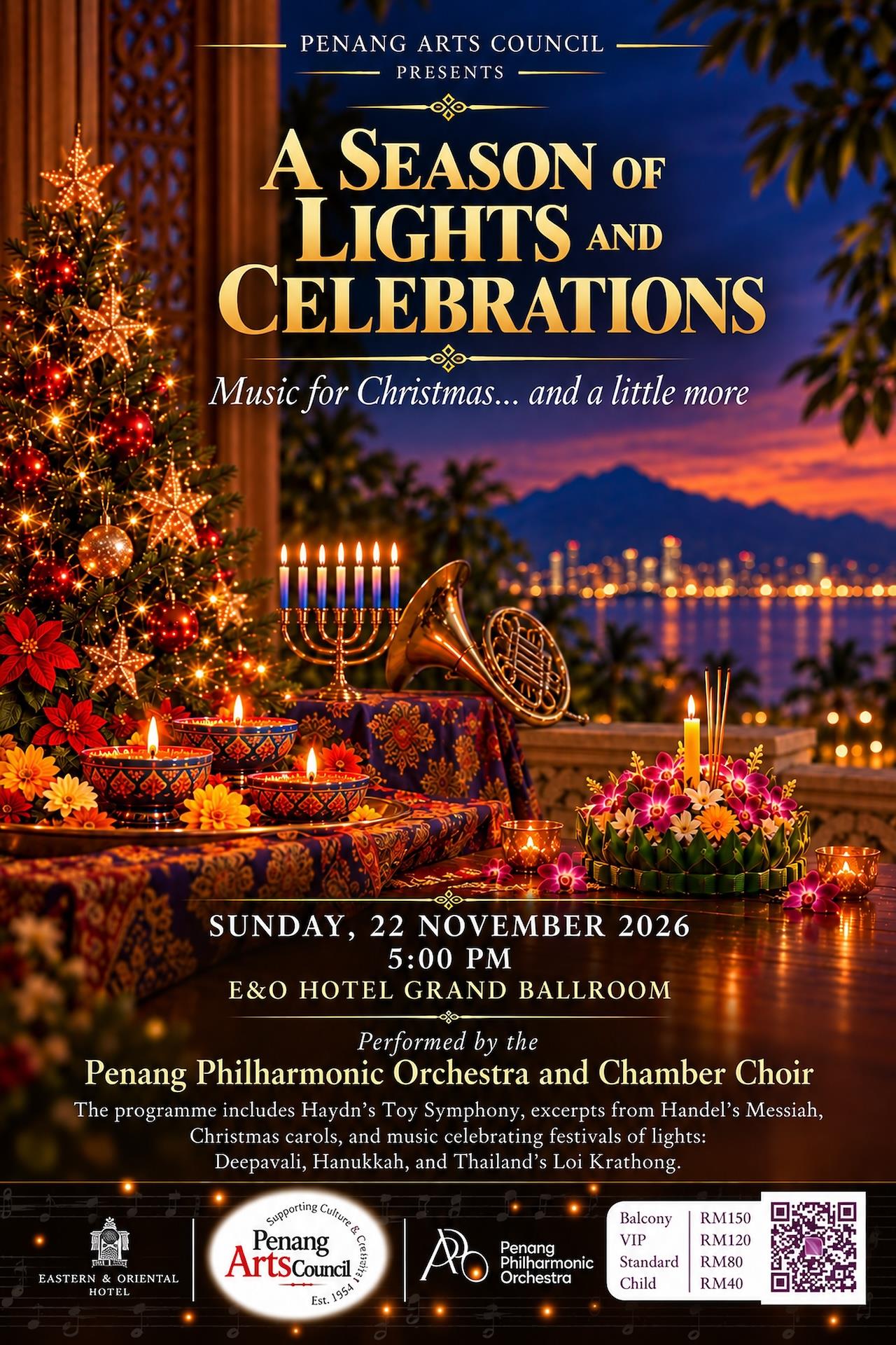 Penang Philharmonic Orchestra & Chamber Choir - A Season of Lights and Celebrations: Music for Christmas... and a little more