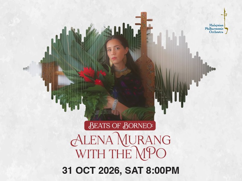 Alena Murang - Beats of Borneo: Alena Murang with the MPO concert poster