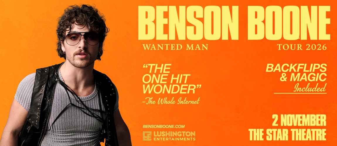Benson Boone concert poster