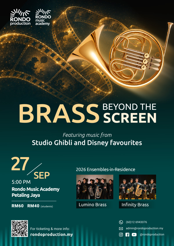 Rondo Production - Brass Beyond the Screen concert poster