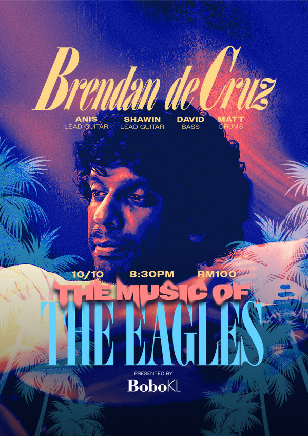 Brendan De Cruz - Brendan De Cruz : The Eagles concert poster