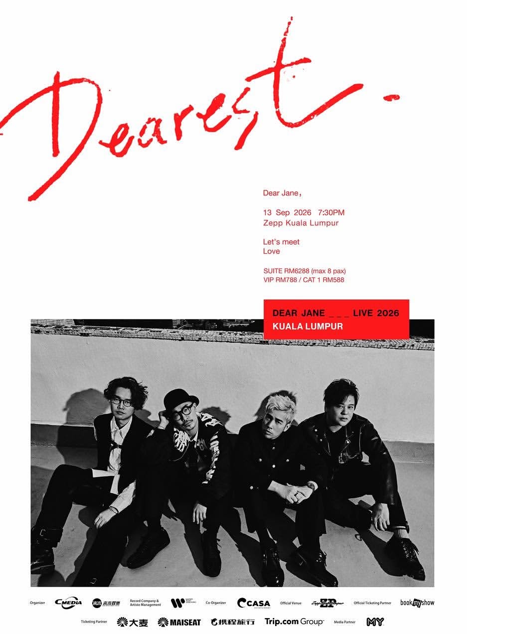 Dear Jane concert poster