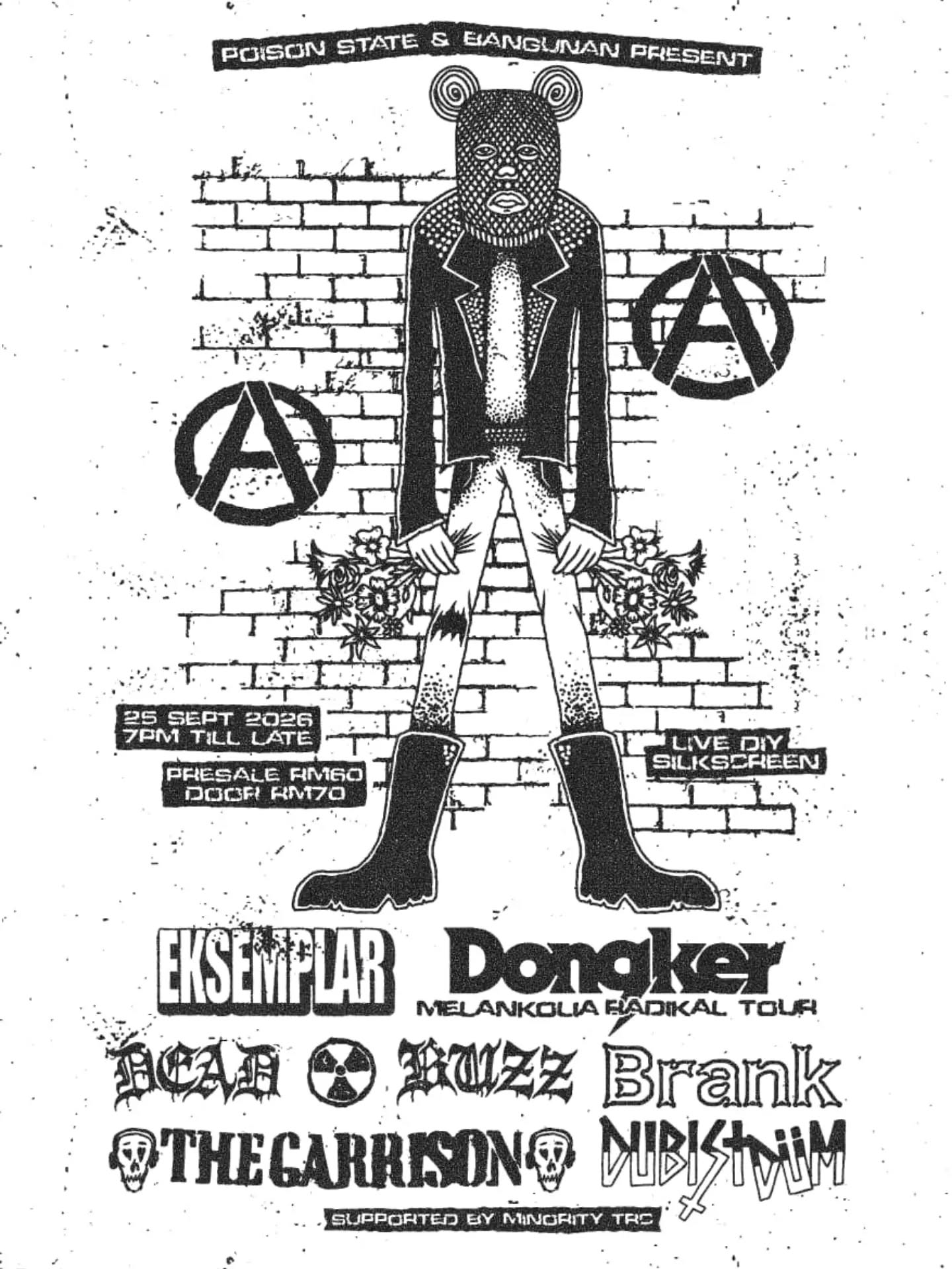 EKSEMPLAR, BRANK, DUBISTDUM, DEADBUZZ, THE GARRISON poster