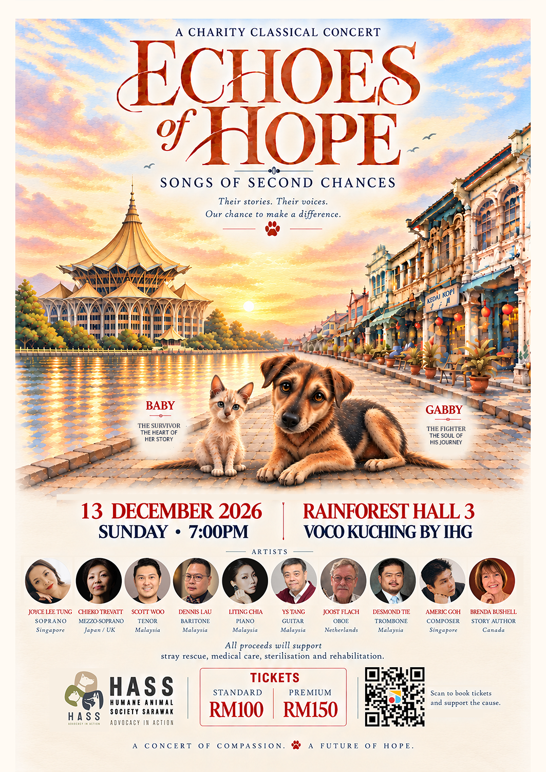 Humane Animal Society Sarawak (HASS) Benefit Concert - Echoes of Hope: Songs of Second Chances