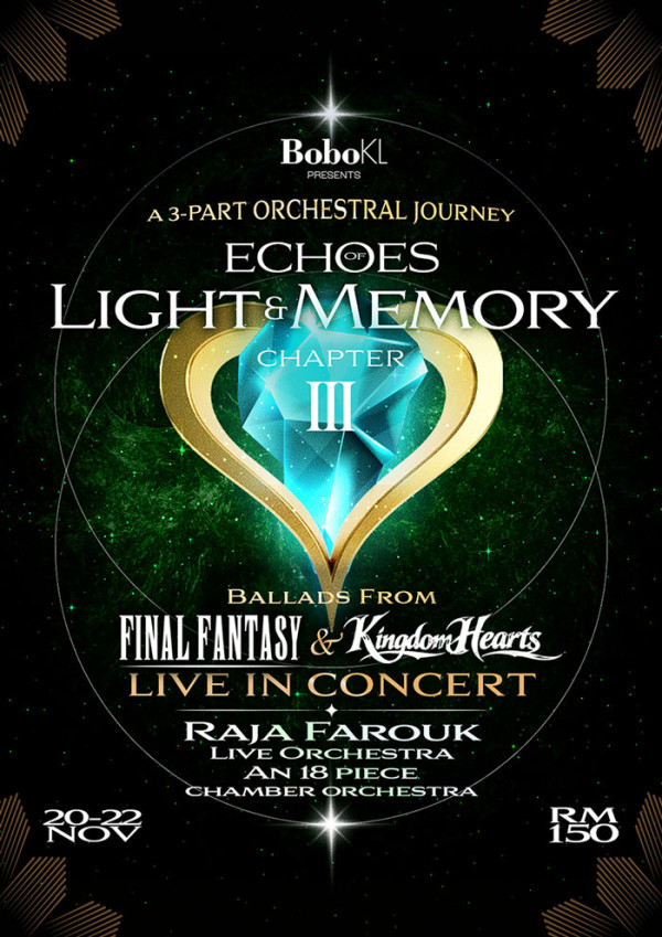 Echoes of Light & Memory - Echoes of Light & Memory: Ballads from Final Fantasy & Kingdom Hearts - Chapter III concert poster