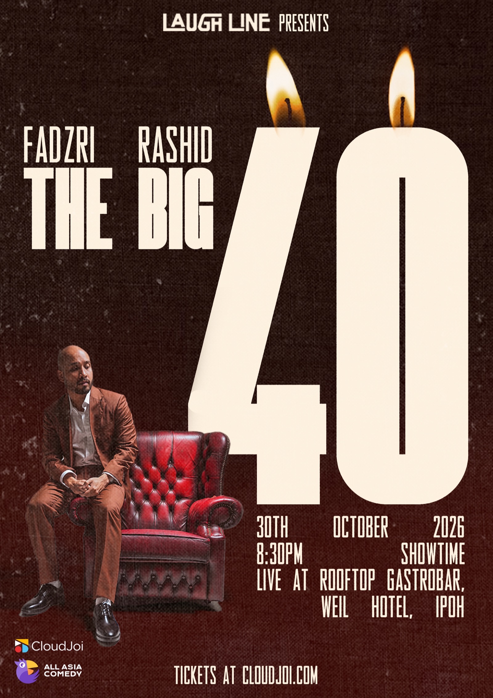 Fadzri Rashid - [IPH] Fadzri Rashid : The Big 40 concert poster