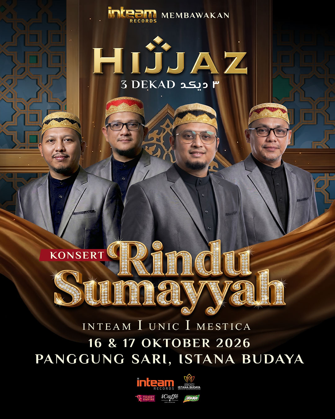 Hijjaz - Hijjaz 3 Dekad: Konsert Rindu Sumayyah concert poster