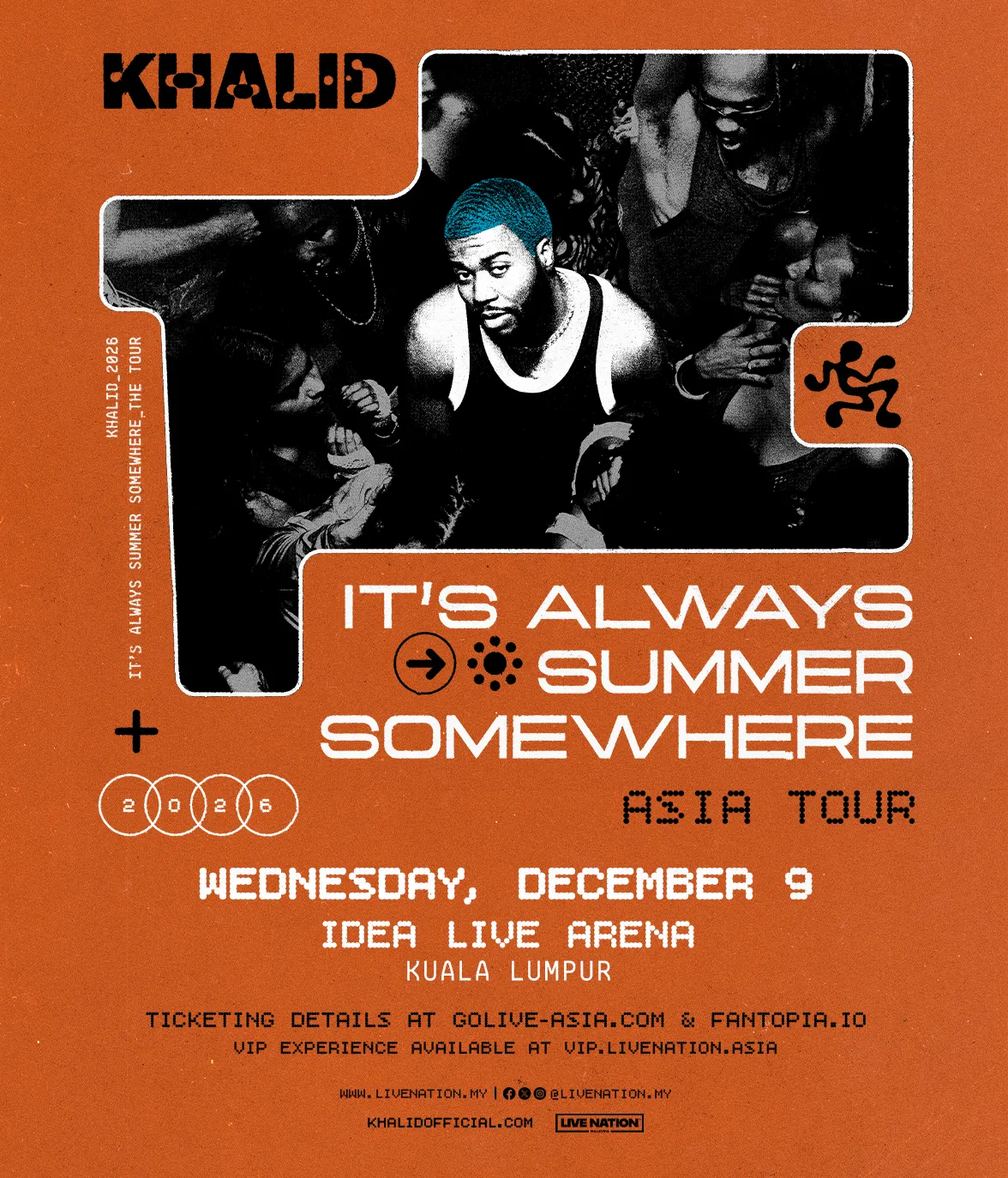 Khalid concert poster