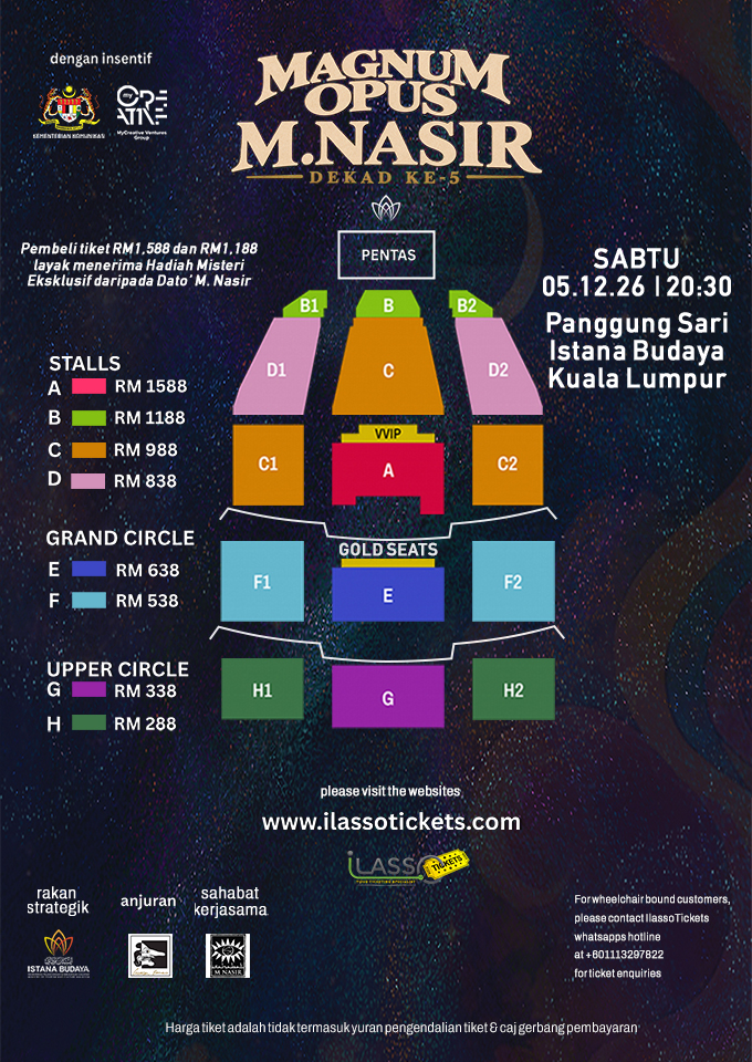Dato' M. Nasir - Magnum Opus: M. Nasir Dekad Ke-5 concert poster