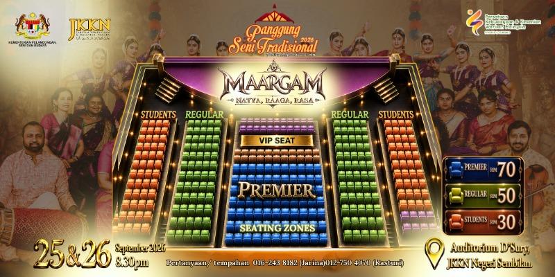 Persatuan Kebudayaan Kesenian Warisan Malaysia - MARGAM: Naatya, Raaga & Rasa