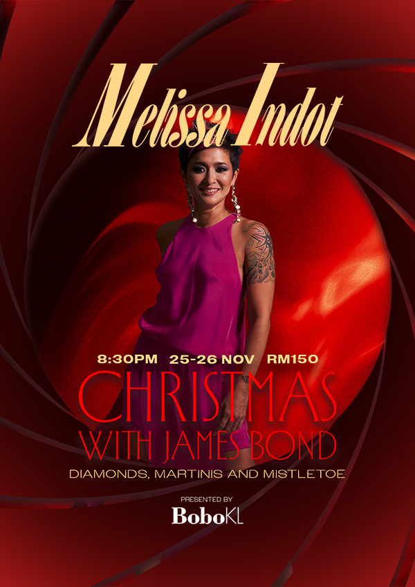 Melissa Indot - Christmas with James Bond: Diamonds, Martinis & Mistletoe concert poster