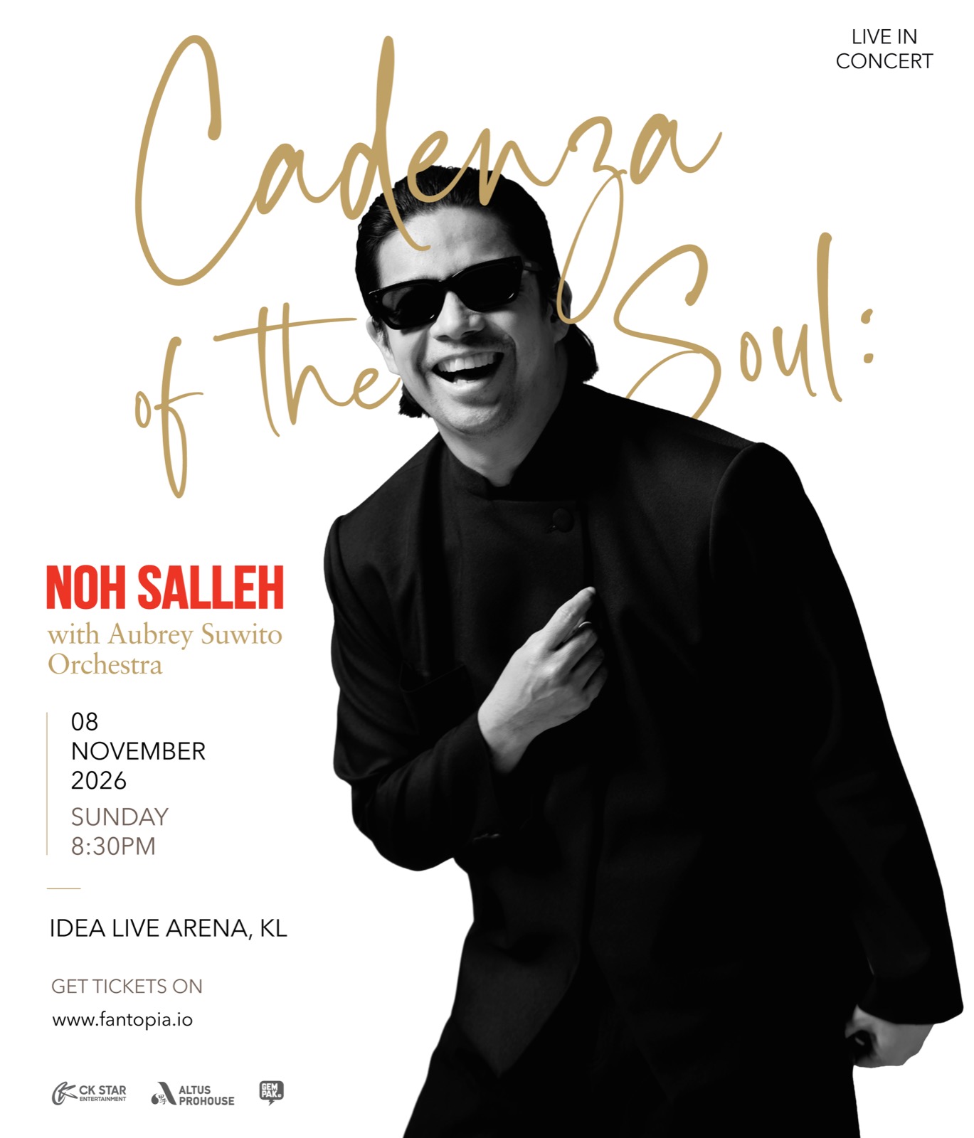Noh Salleh - Cadenza of the Soul: Noh Salleh with Aubrey Suwito Orchestra concert poster