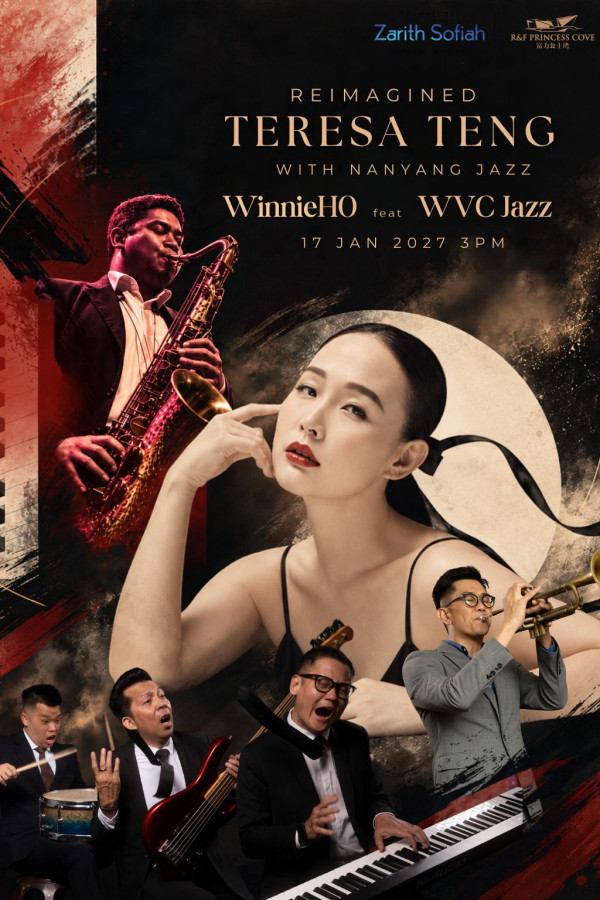 WinnieHO & WVC Jazz - Reimagined Teresa Teng with Nanyang Jazz concert poster