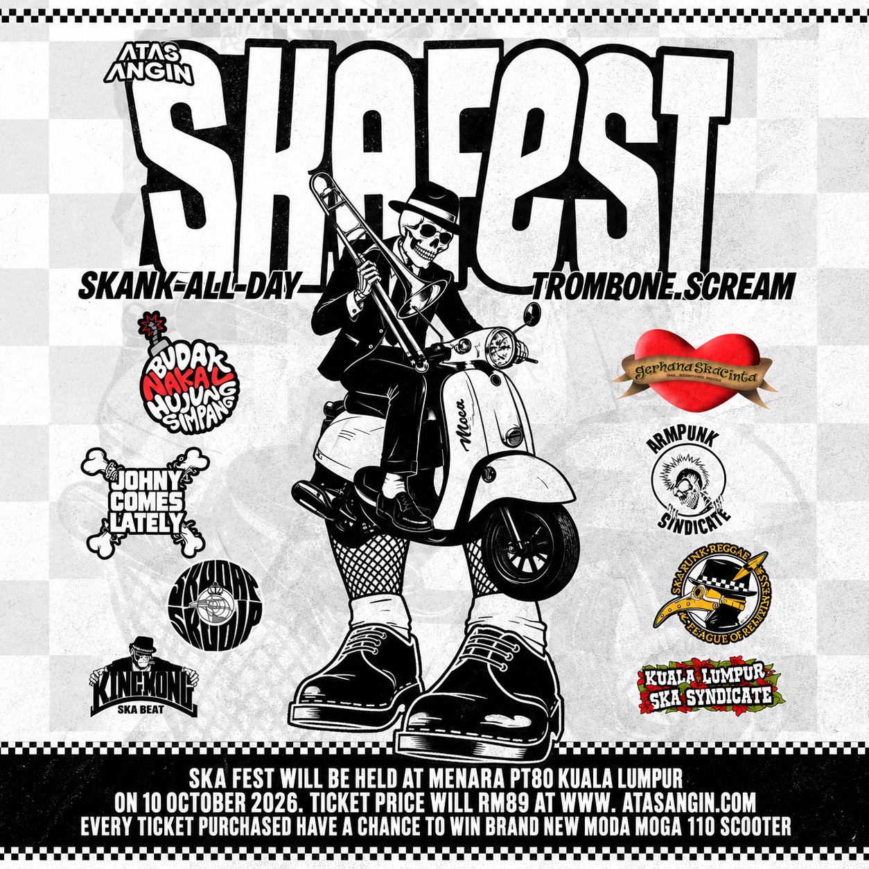 SKA FEST 2026 (various ska / rocksteady / reggae / punk acts) - SKA FEST 2026 concert poster