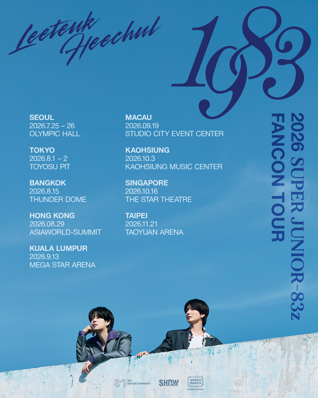 Super Junior-83z - Super Junior-83z Fancon Tour "1983" — Kuala Lumpur concert poster