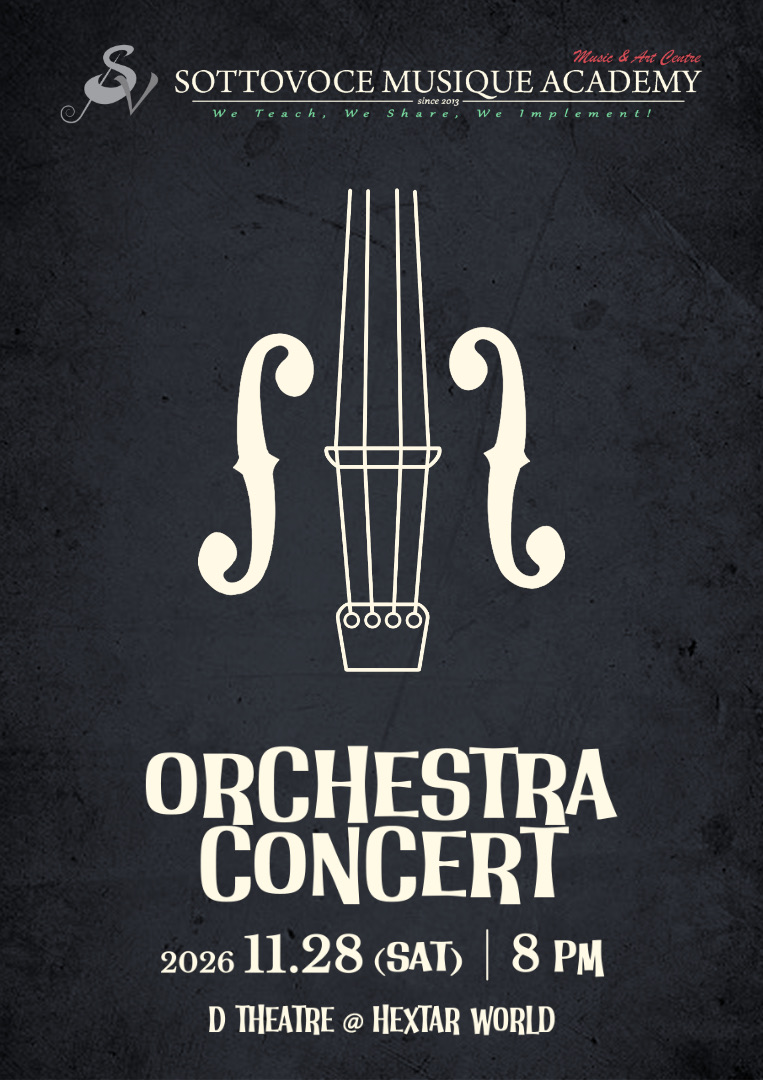 Sottovoce Musique Academy - SVA Orchestra Concert 2026 concert poster