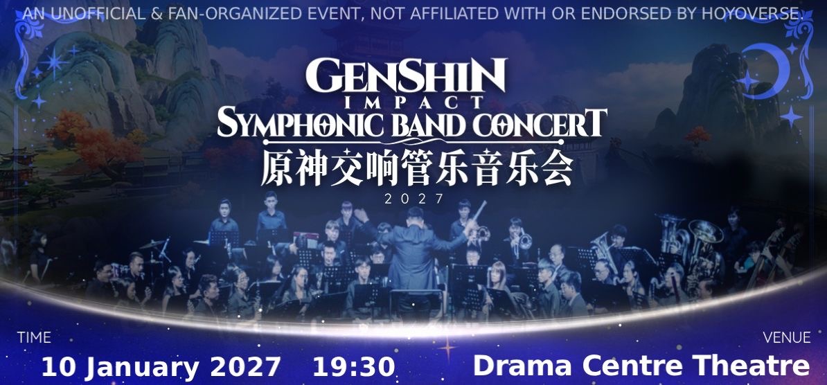 Symphonic Band Concert Music Inspired by Genshin Impact concert poster