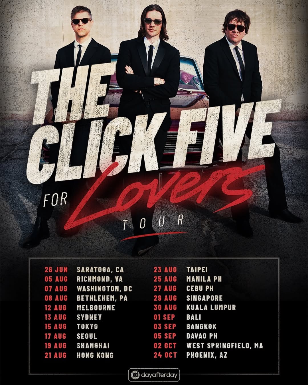 The Click Five concert poster