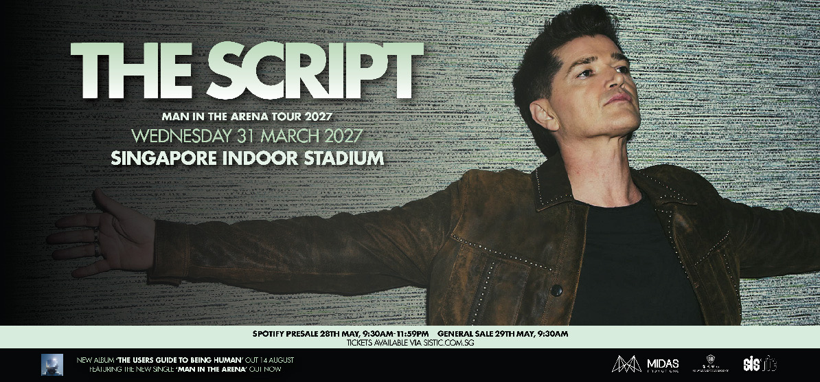 The Script concert poster