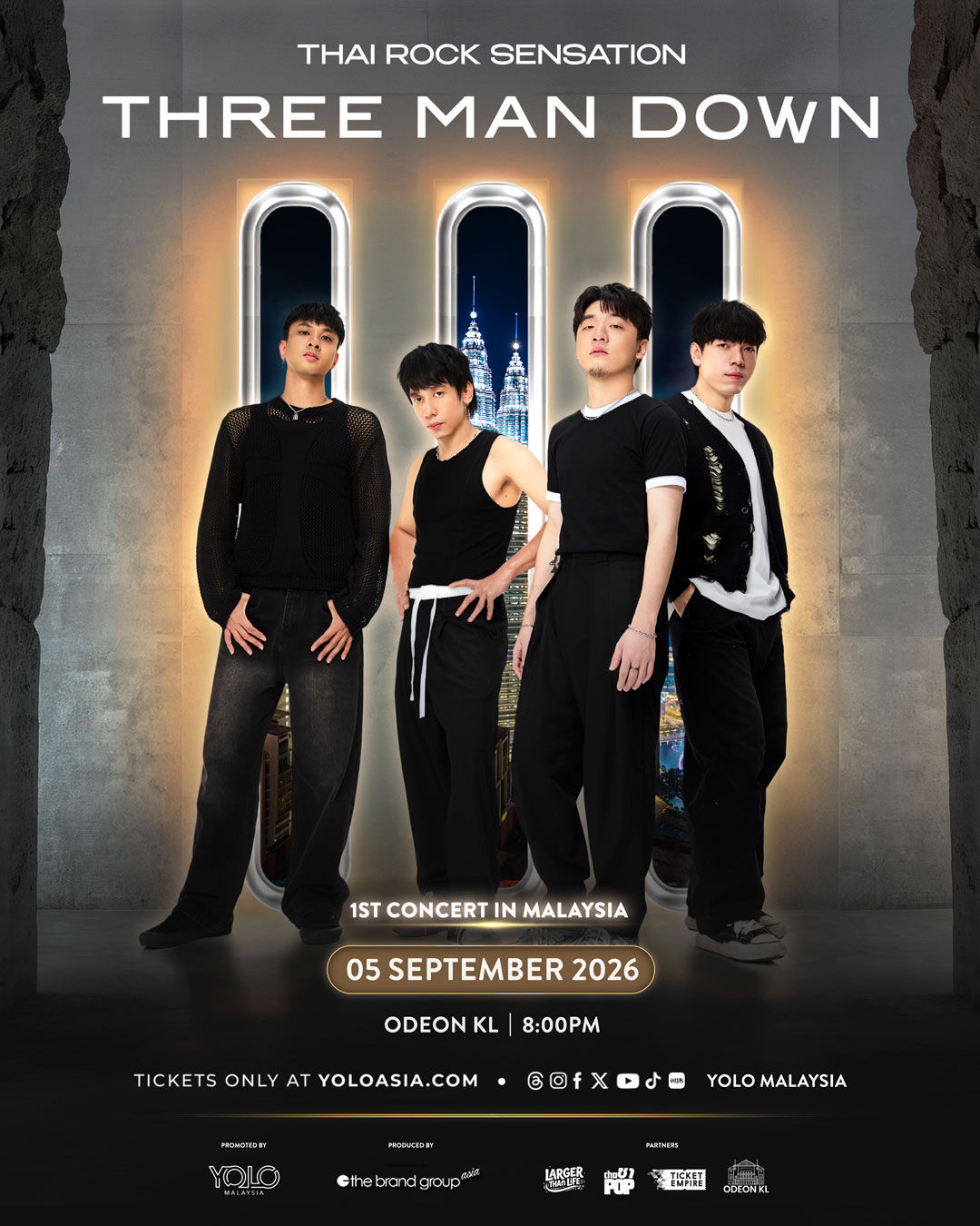 Three Man Down - 1st Concert in Malaysia