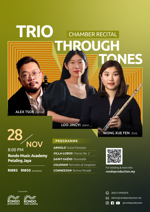 Trio Through Tones - Trio Through Tones concert poster