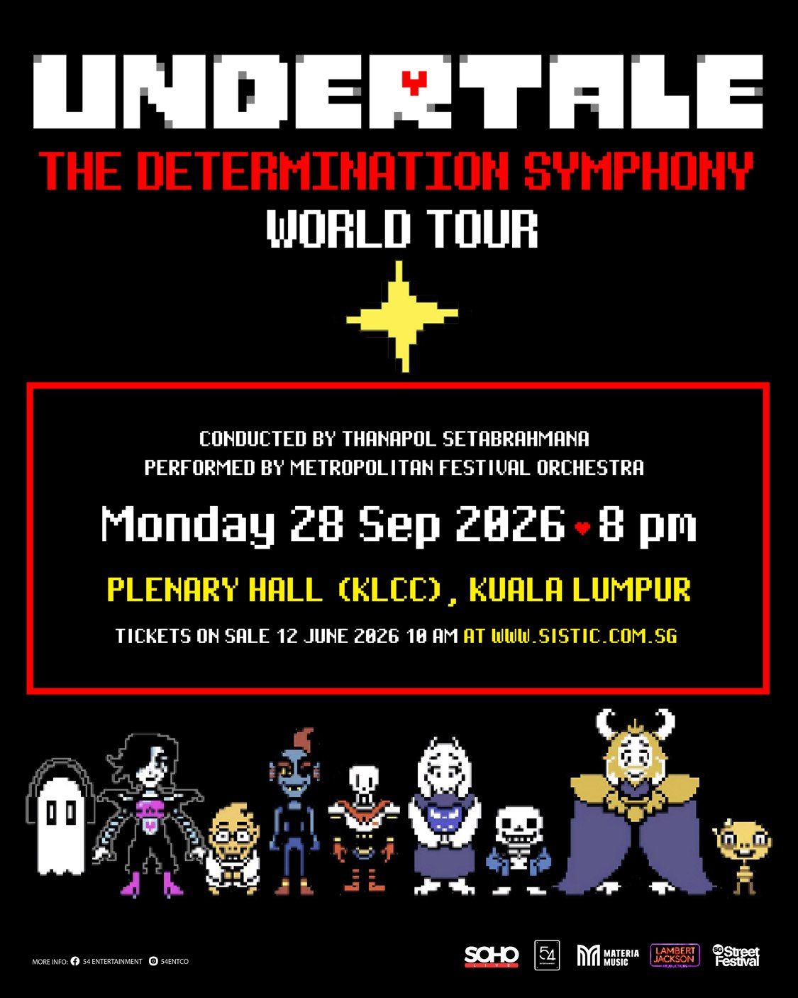 UNDERTALE: The Determination Symphony concert poster