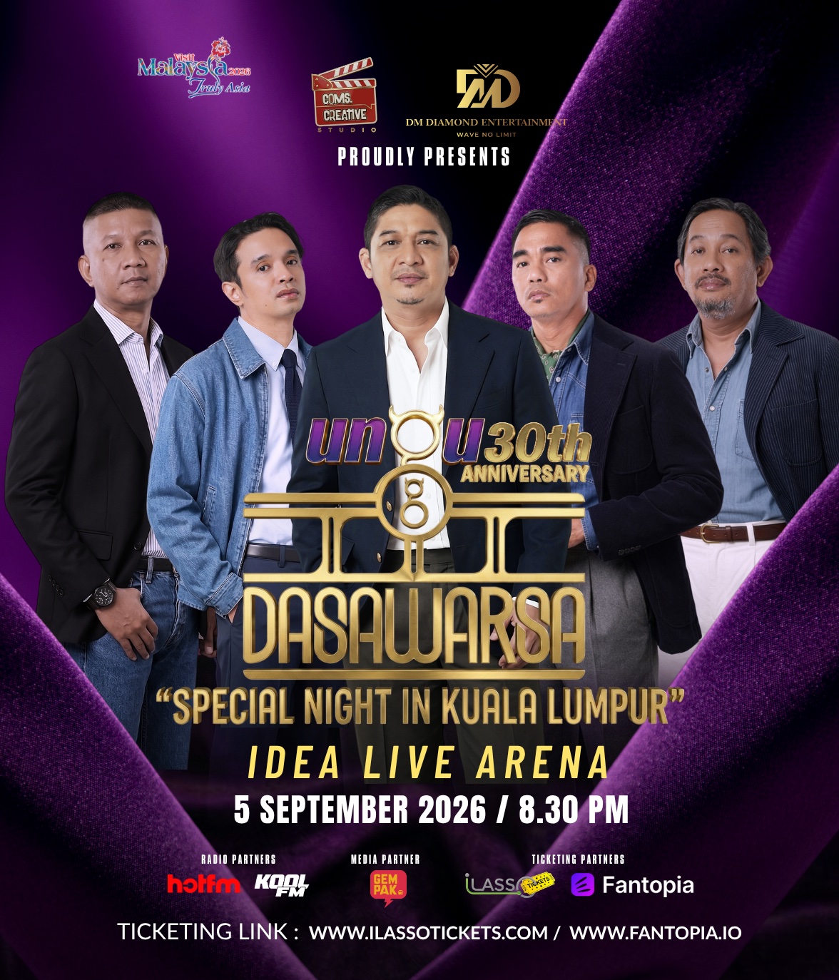 UNGU - 3 Dasawarsa Special Night in Kuala Lumpur concert poster