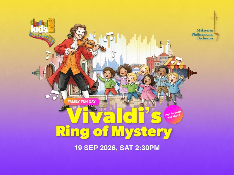 Malaysian Philharmonic Orchestra - Vivaldi's Ring of Mystery concert poster