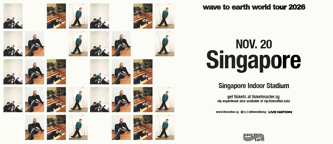 wave to earth - wave to earth – the pieces tour concert poster